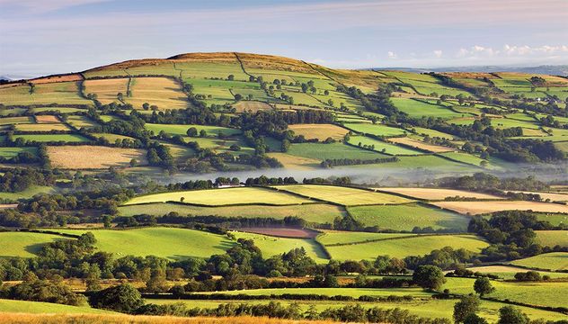 Grand scenic views crowd with one another across the Brecon Beacons National Park.