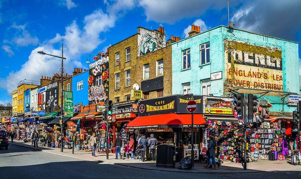 A corner of Camden Town, London.