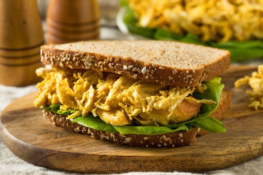 A homemade Corination Chicken sandwich.
