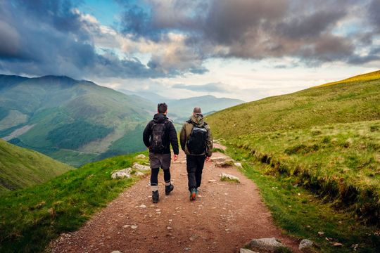 Walking in Ben Nevis.
